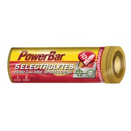 Bebida Isotónica 5Electrolytes 12 Tabs PowerBar (120 tabletas) Frambuesa y Granada