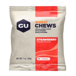 GU Energy Chews Fresa 1 bolsa x 4 unid