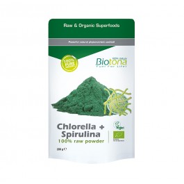 Chlorella + Spirulina Polvo Biotona 200gr