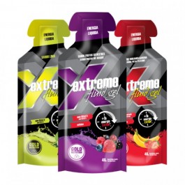 Gel Energético Extreme Fluid Gel Gold Nutrition 40g Fresa y Plátano