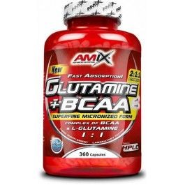 Amix Glutamina + BCAA 360 Cápsulas
