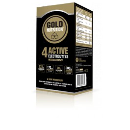 4 Active Electrolytes Gold Nutrition 10 Sticks 3g Lima-Limón